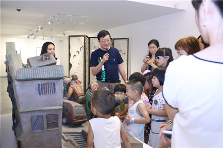 “鸿坤原乡杯”少儿绘画比赛优秀作品展展览现场