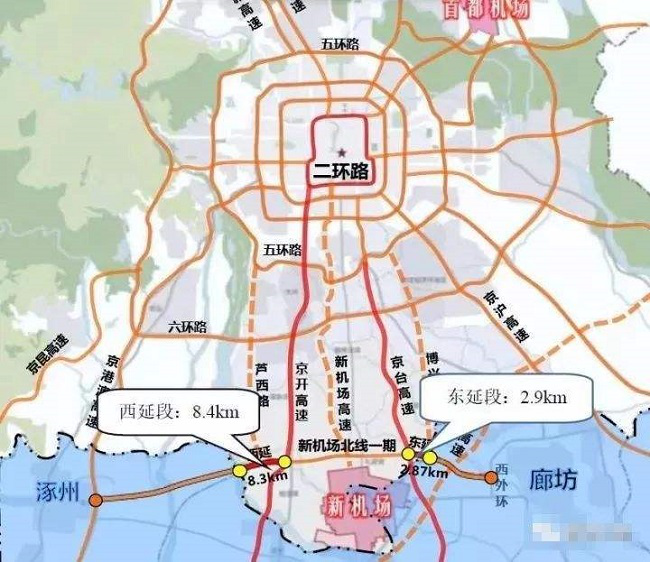 新机场北线助力廊坊鸿坤理想城周边配套升级